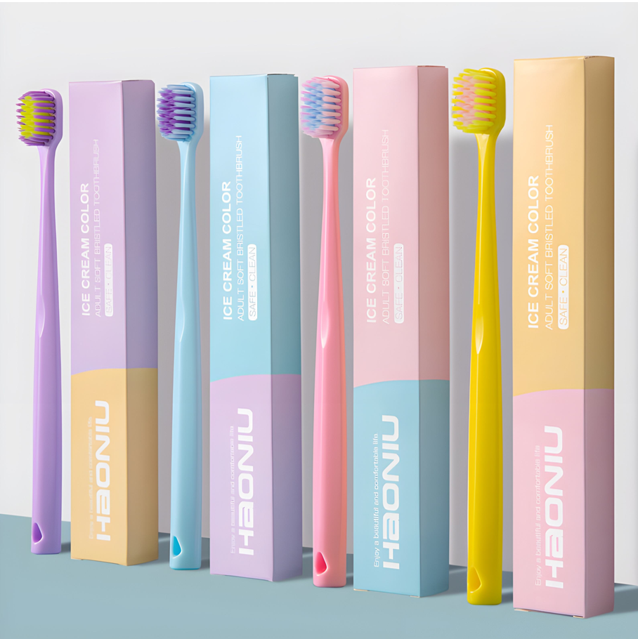 Ice Cream Color Ultra Soft Adult Toothbrush
